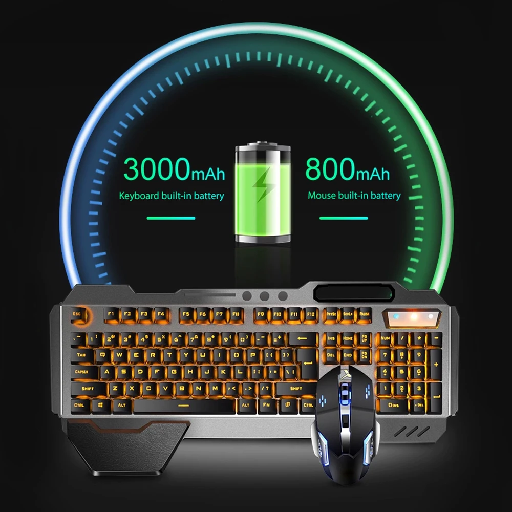 K680 Rechargeable 2.4G wireles - đánh giá và giá Gaming Keyboard And Mouse Combo