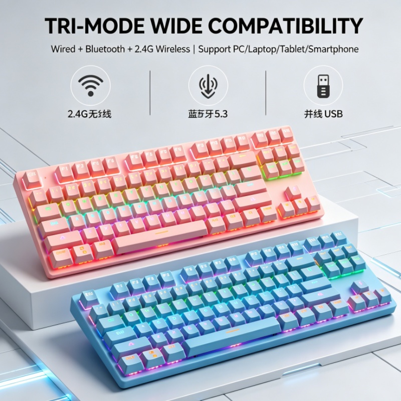 BAJEAL K300 87-Key Wired Mecha - đánh giá và giá Gaming Keyboard K300