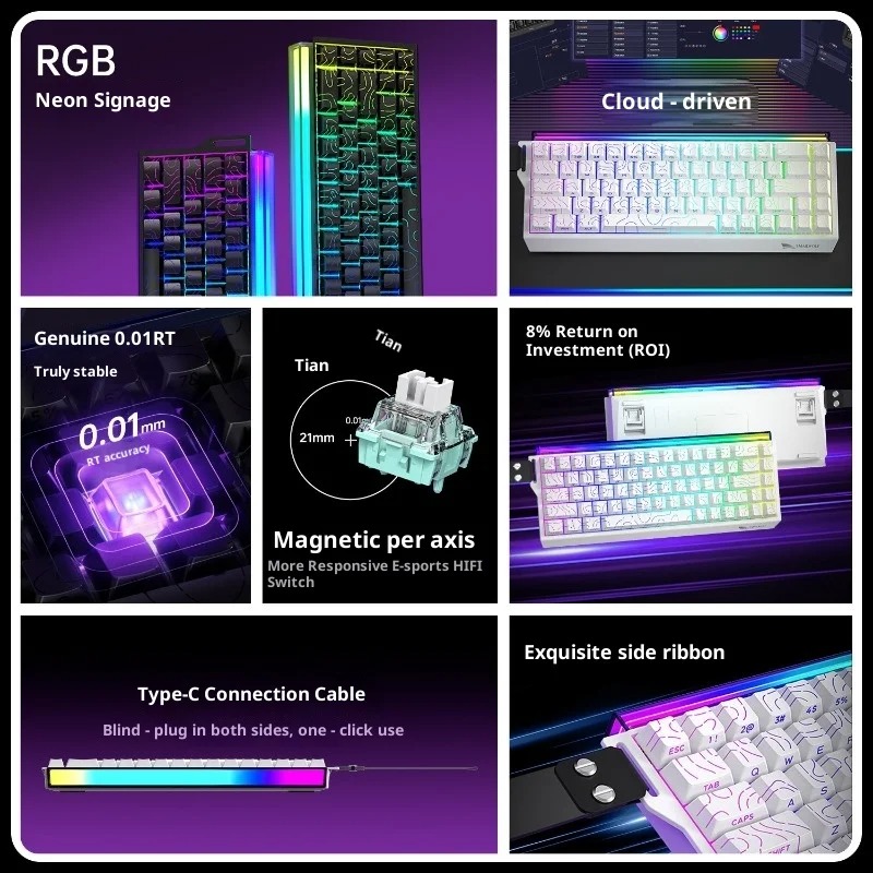 SK11HE Wired Hall Effect Gamin - đánh giá và giá Gaming Keyboard Hall Effect Switches