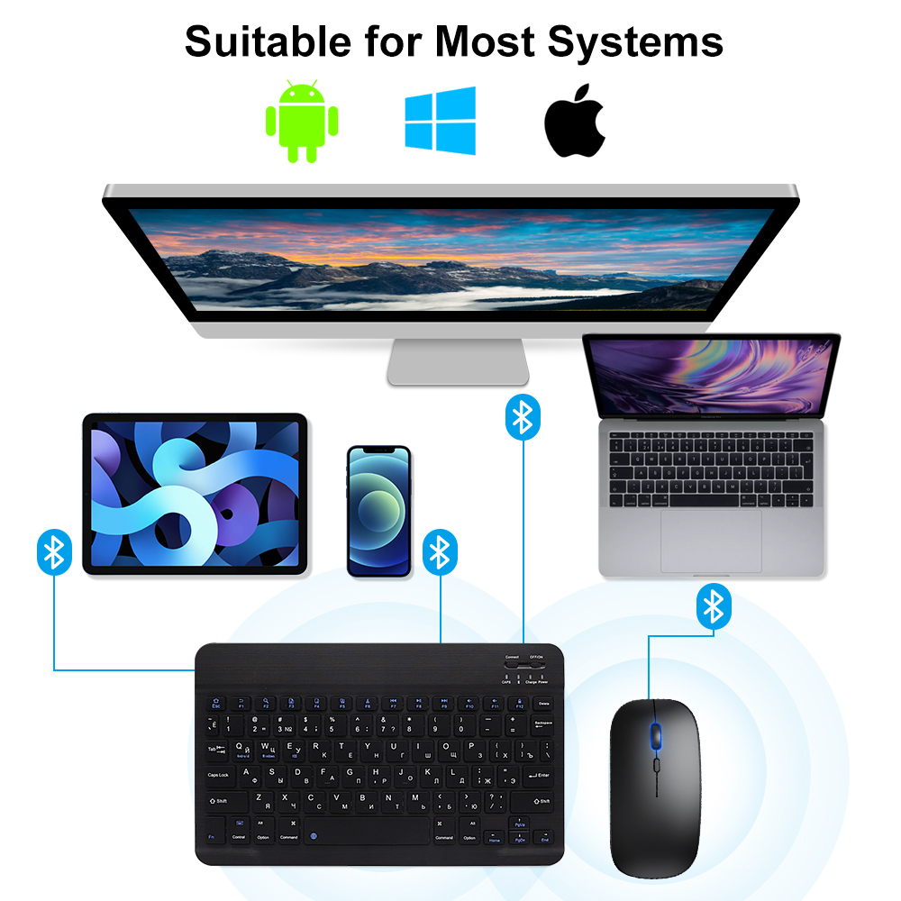 Bluetooth Keyboard and Mouse F - đánh giá và giá Gaming Keyboard Mouse Wireless