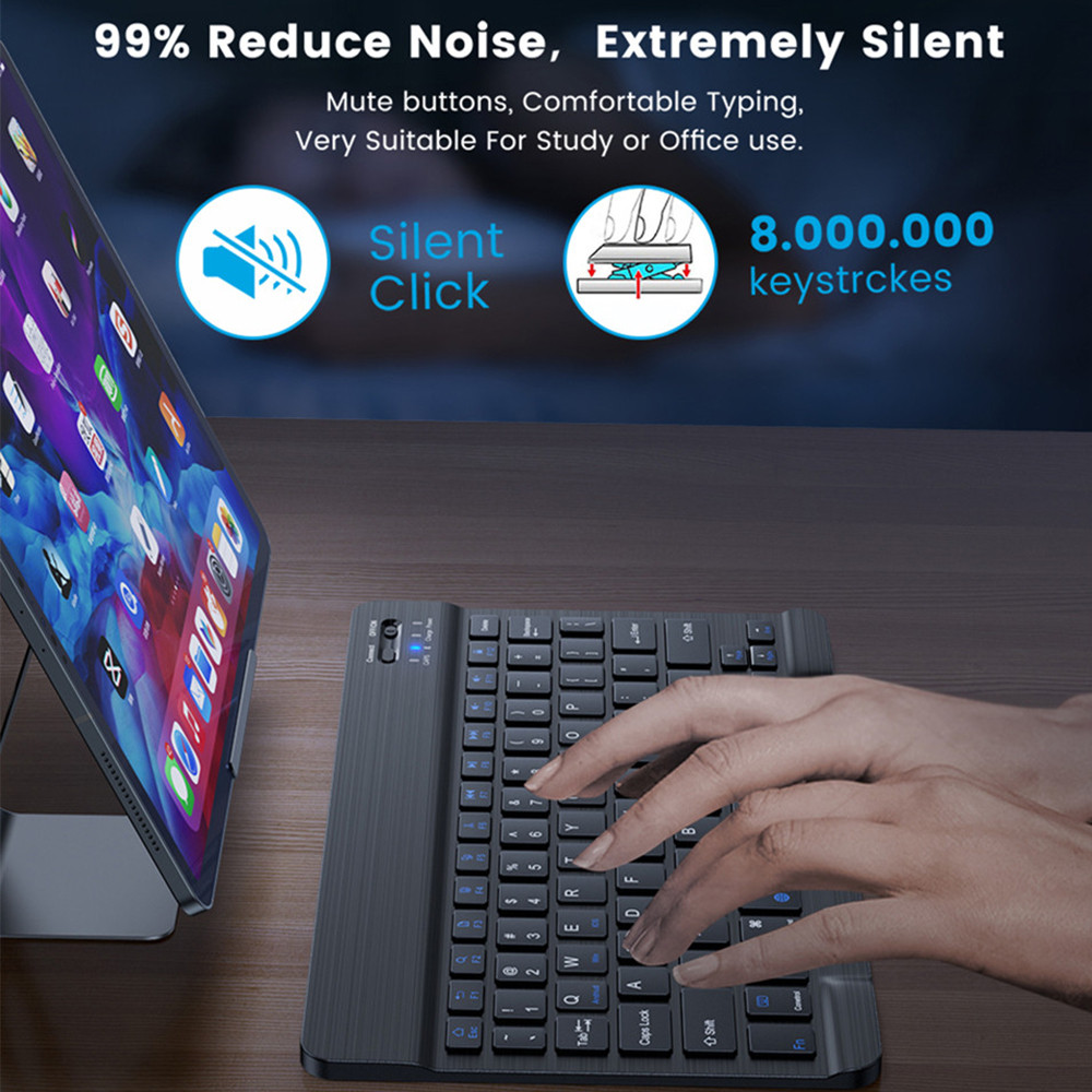 10 lnch Wireless  Bluetooth Mi - đánh giá và giá Gaming Keyboard Mouse Wireless