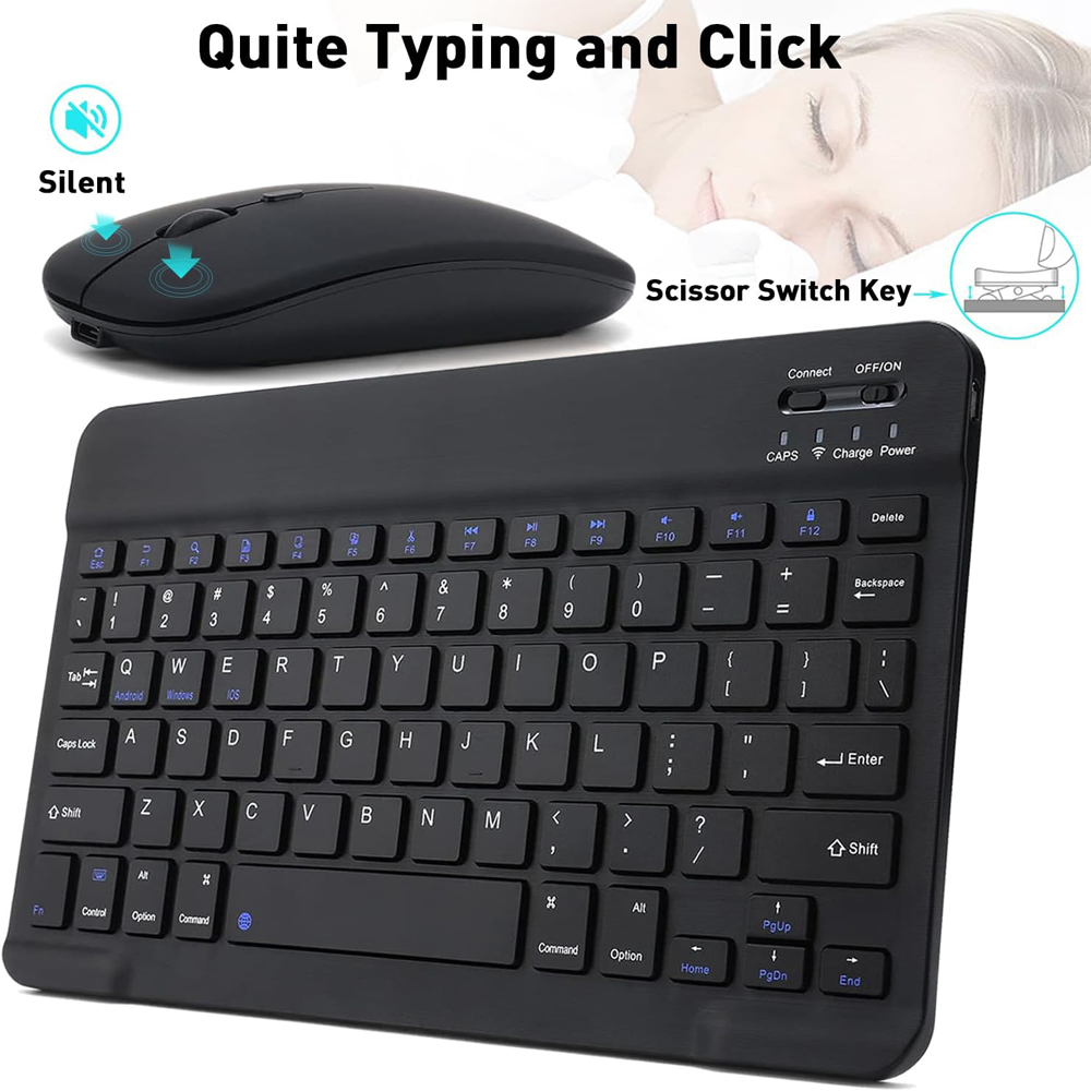 10 lnch Wireless  Bluetooth Mi - đánh giá và giá Gaming Keyboard Mouse Wireless
