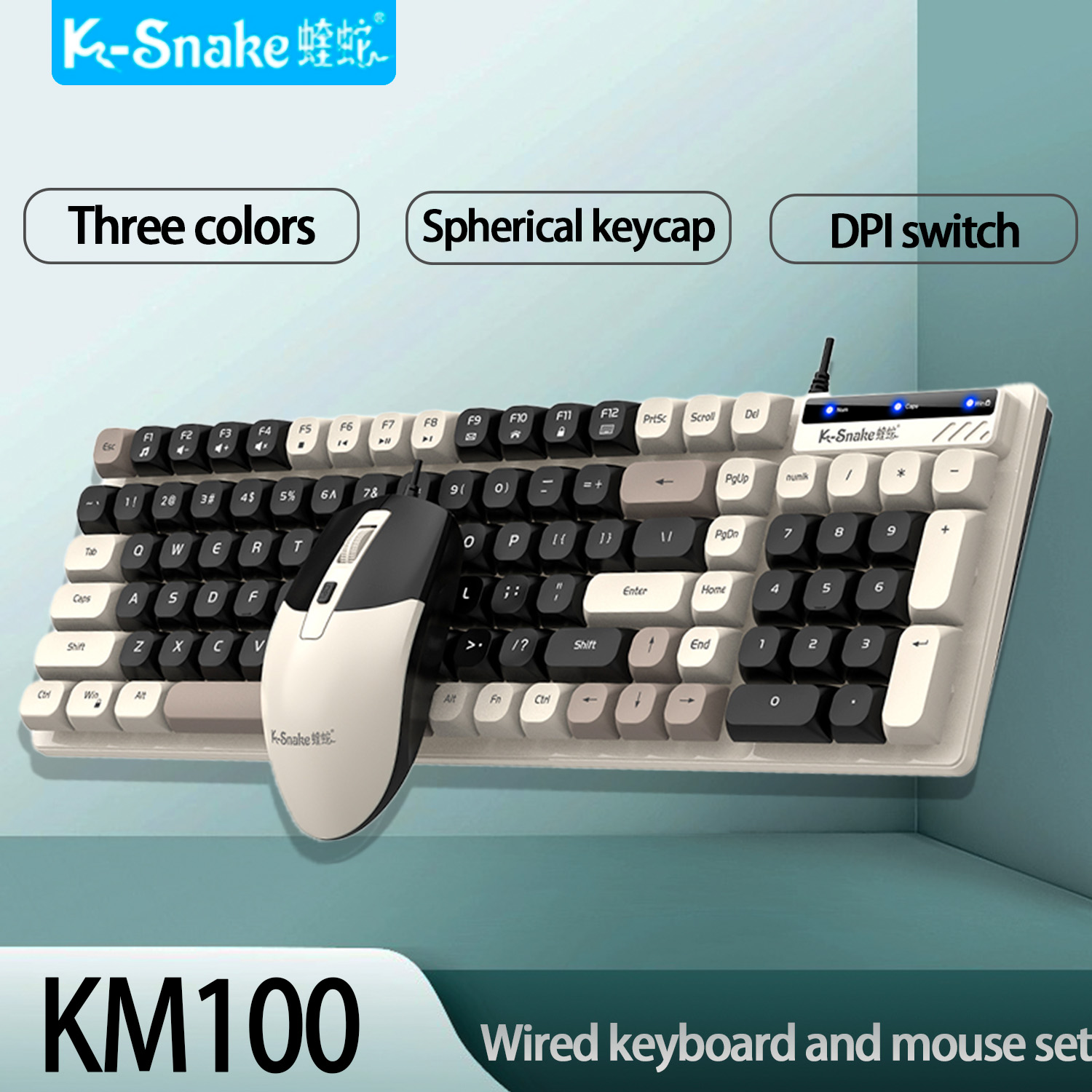K-Snake KM100 Wired Fashion Ke - đánh giá và giá Gaming Keyboard And Mouse For Xbox