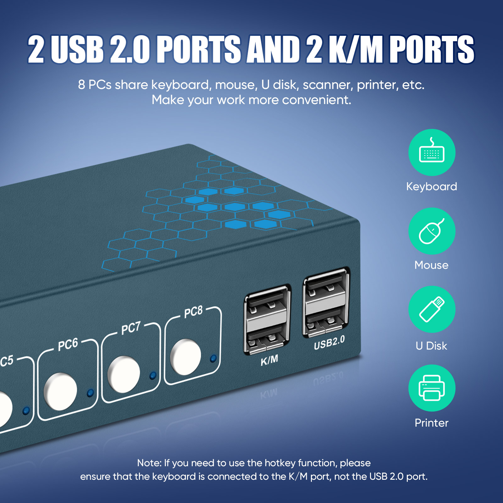 KVM Switch 8 Port HDMI KVM Swi - đánh giá và giá Gaming Keyboard And Mouse For Xbox