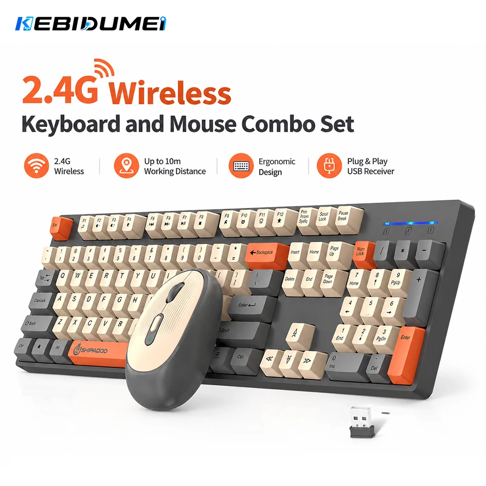 KEBIDUMEI 2.4G Wireless Keyboa - đánh giá và giá Gaming Keyboard Mouse And Headset Combo