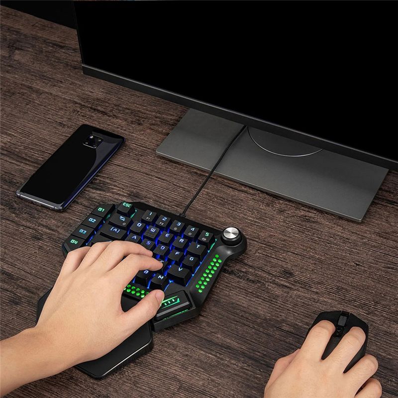 AEF6-One-Handed Mechanical Gam - đánh giá và giá Gaming Keyboard Training