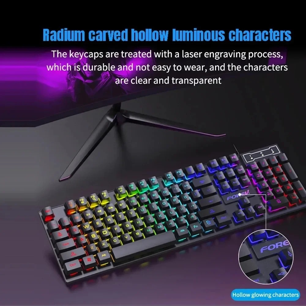 Kebidumei 104 key Backlit Mech - đánh giá và giá Gaming Keyboard And Mouse For Xbox