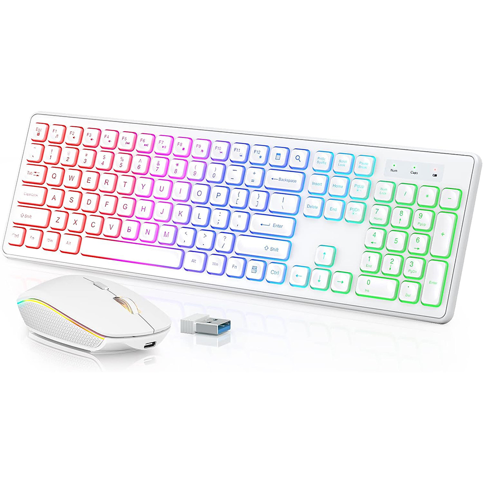 Backlit Wireless Keyboard and  - đánh giá và giá Gaming Keyboard Mouse Wireless