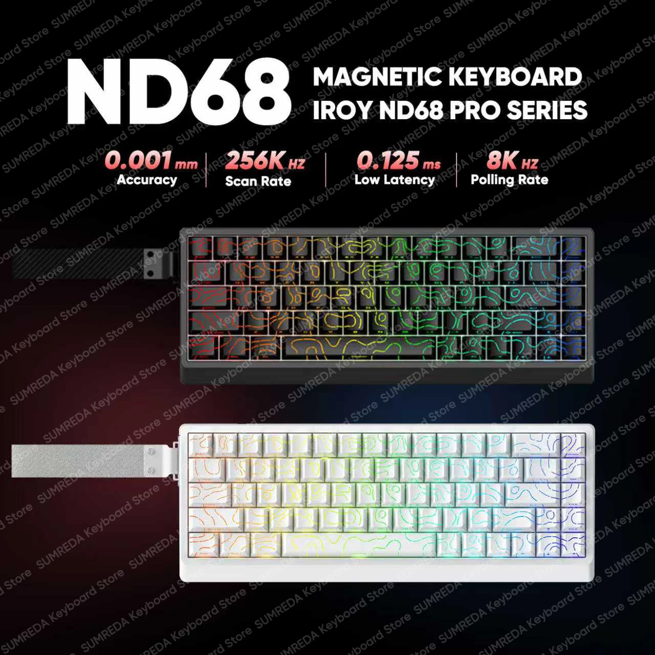 IROK ND68 ND68Pro Hall Effect  - đánh giá và giá Gaming Keyboard Hall Effect Switches